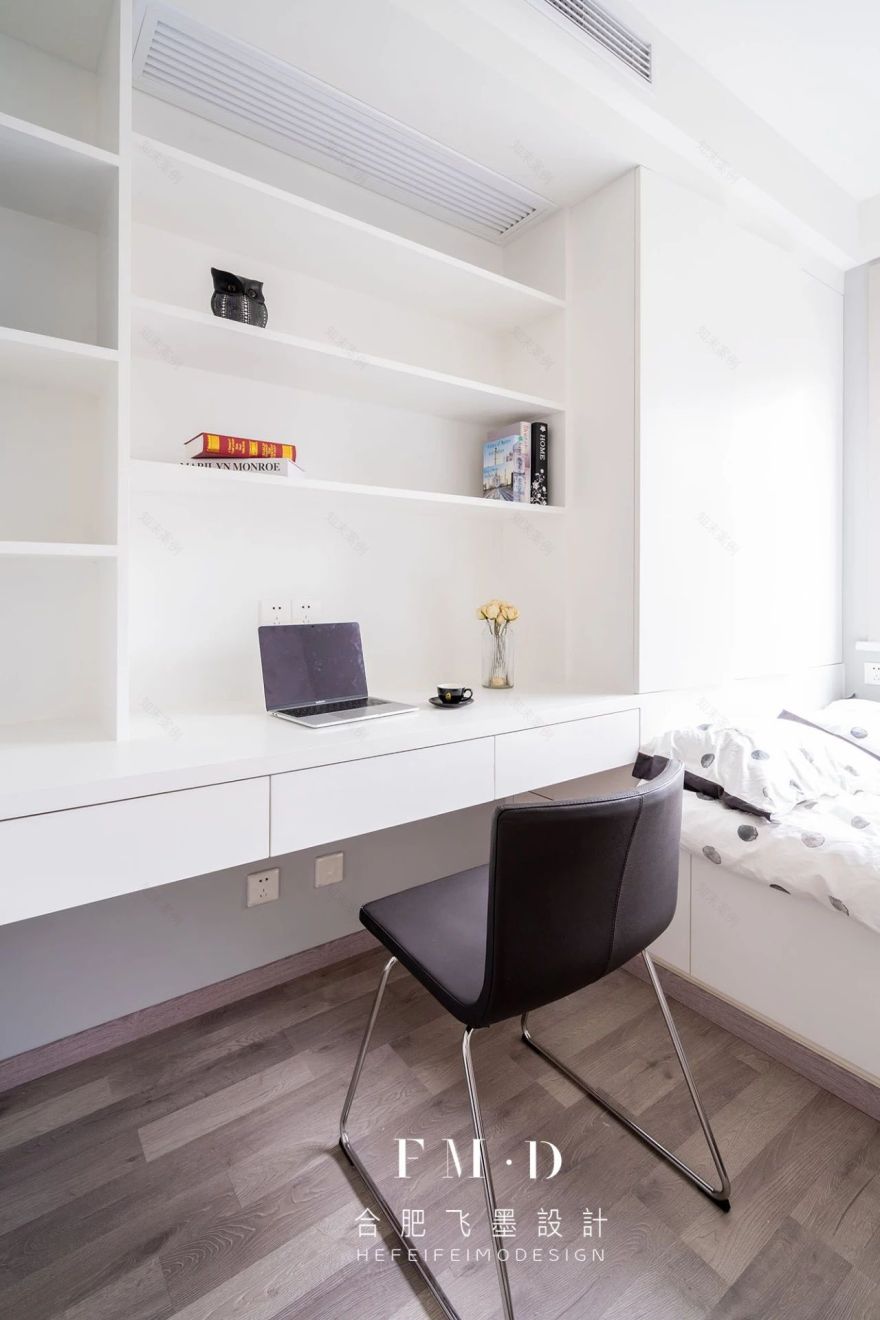 130㎡简约商务风家居,无主灯、中西厨、超级收纳...-53