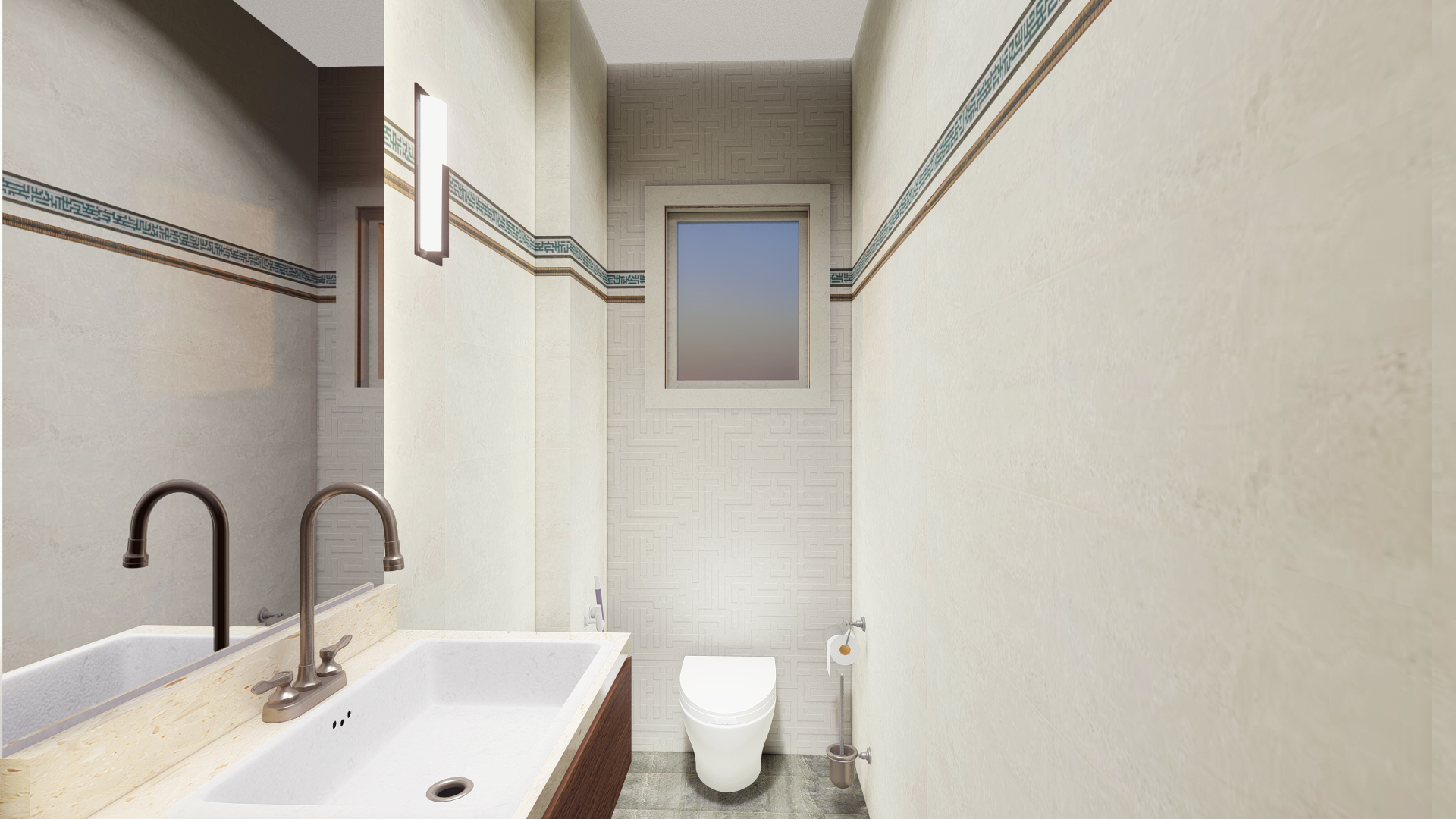 简约浴室与厕所设计丨埃及开罗-14