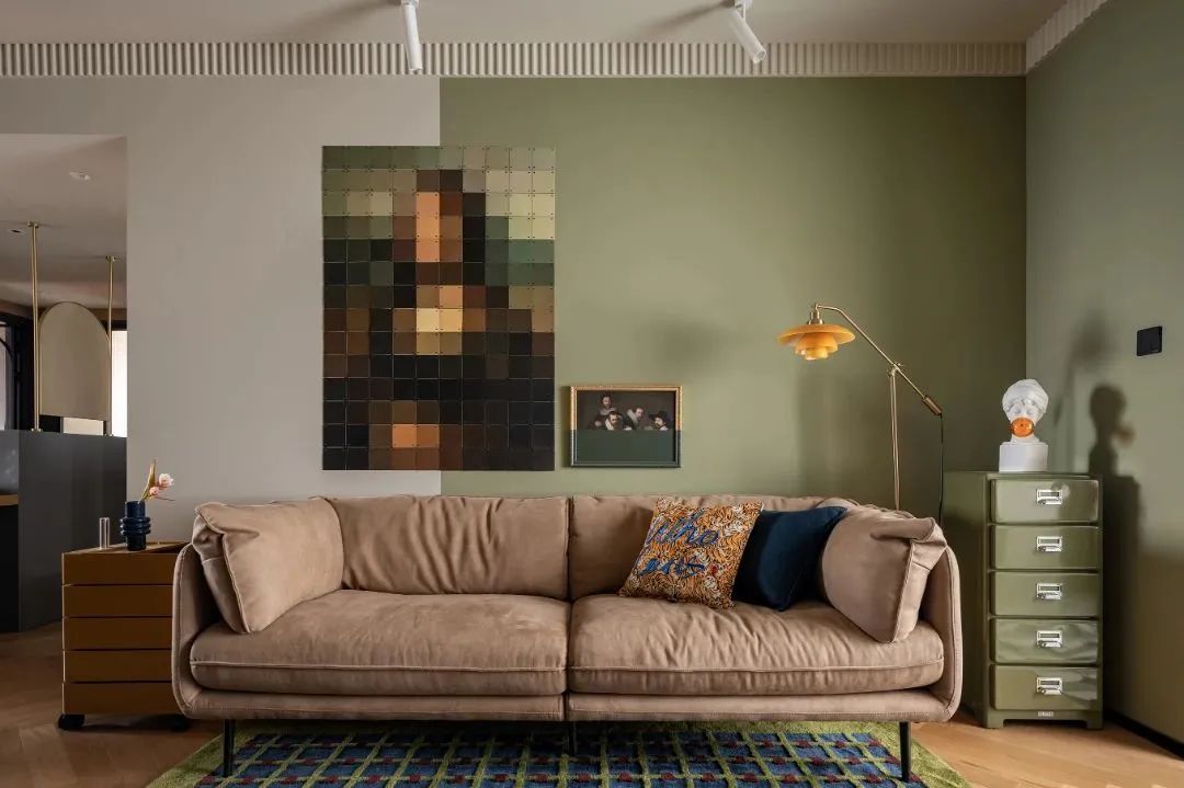 牛油果绿打造复古治愈宅丨中国天津丨凤凰空间-0