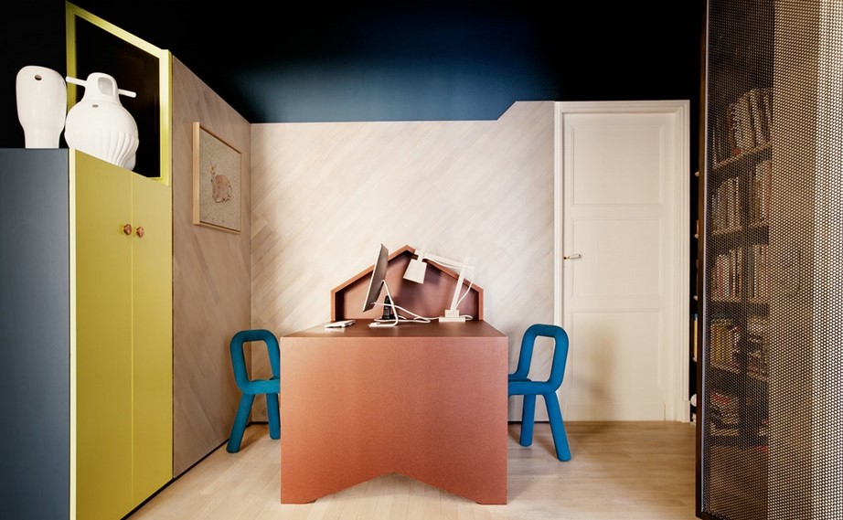 UdA architetti 巴黎公寓双重空间改造-8