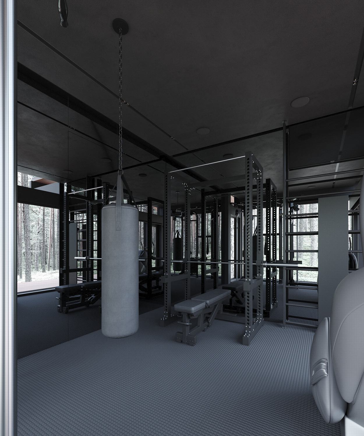 莫斯科森林中的自然共生别墅丨Stephen Tsymbaliuk-21