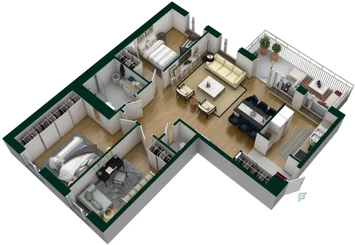 柔和木质公寓，轻奢家庭空间-12