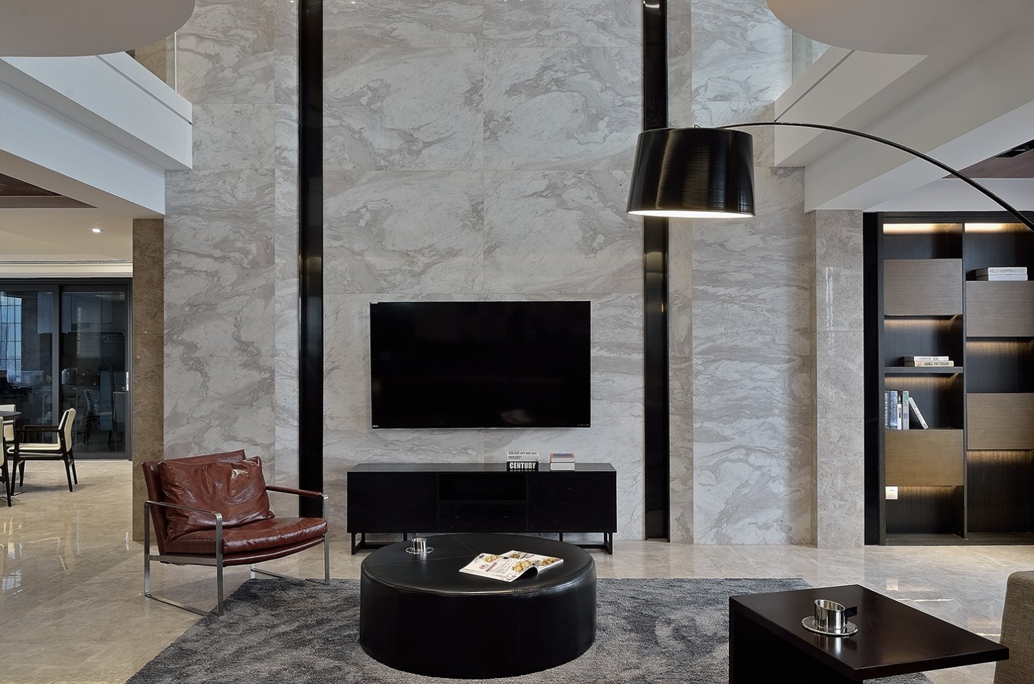 涵西商圈静谧栖居·莆田复式空间住宅设计-3