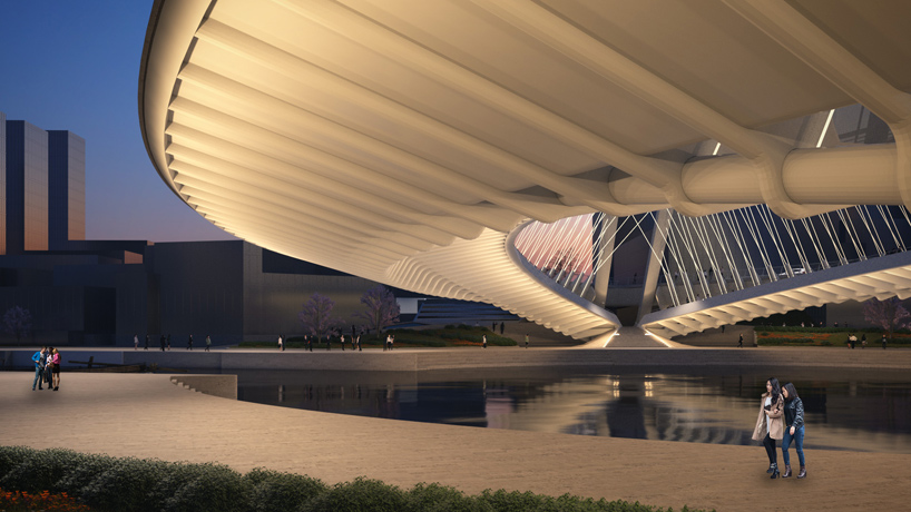 卡拉特拉瓦为武汉花山设计了三座形态各异的桥-7