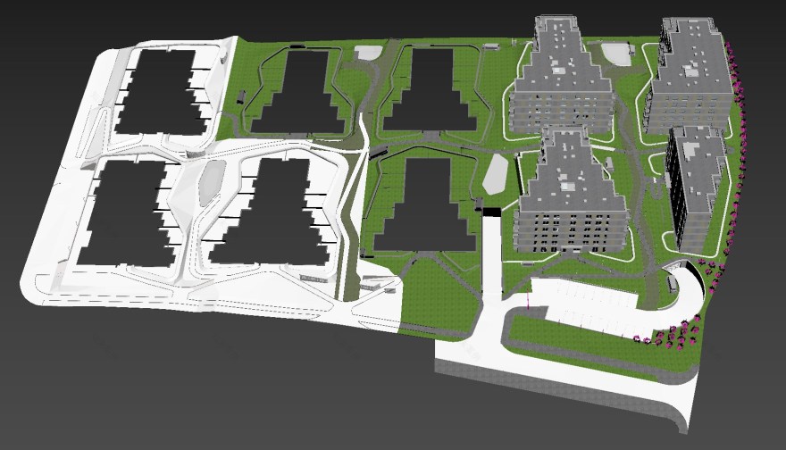 YSLAB公司3D低多边形建筑模型制作-15