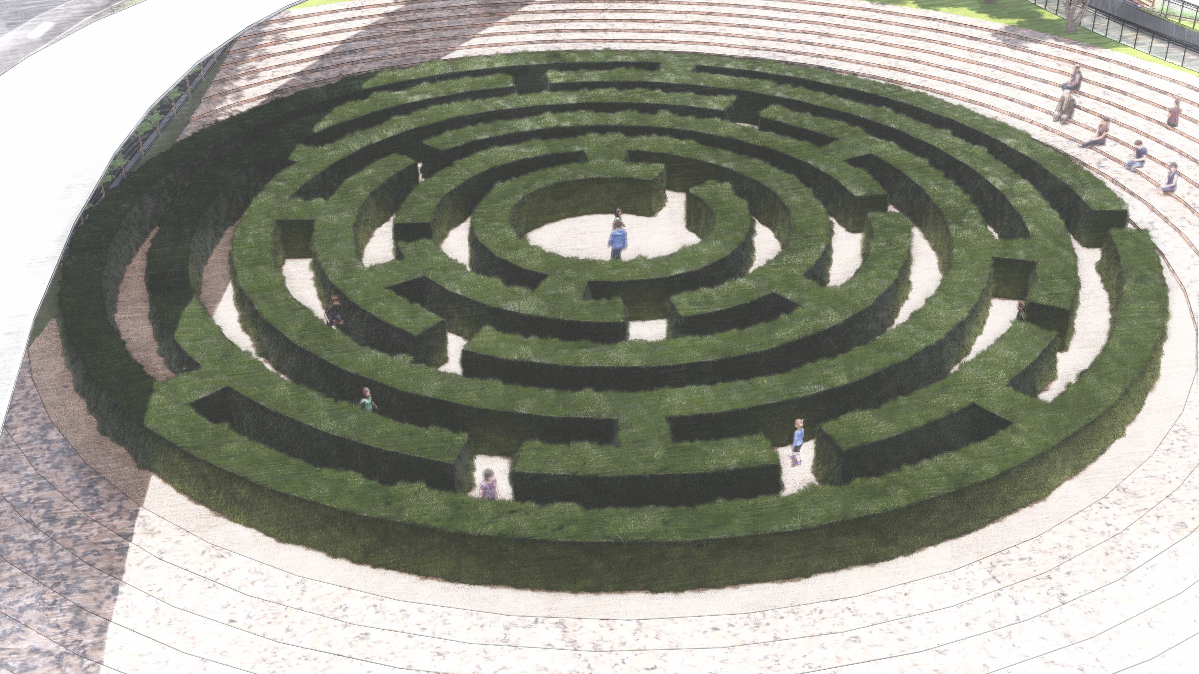 leqaa 广场，景观项目-19