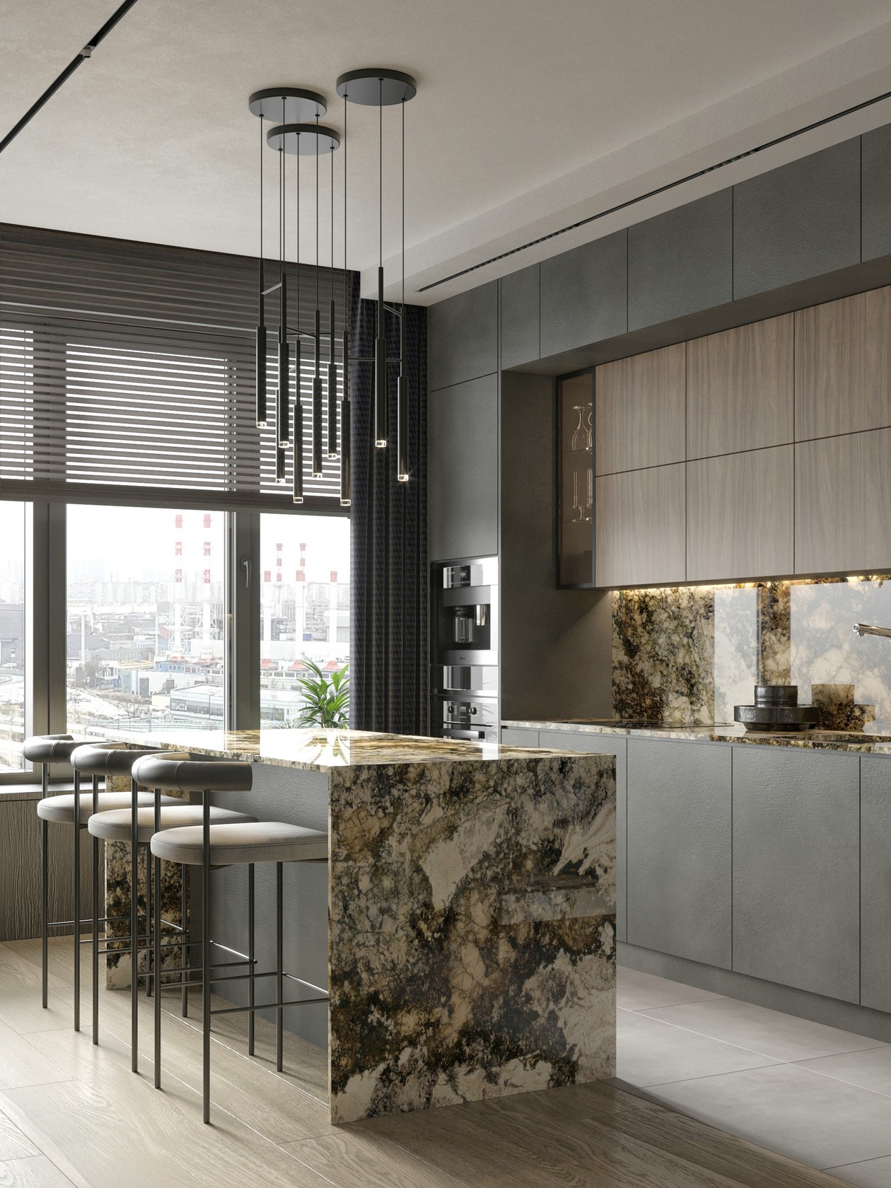 113㎡ 简约风公寓设计-6