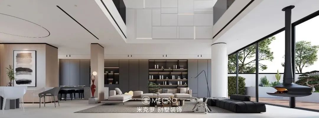 融湖雅墅现代简约别墅设计丨米克罗 Design-17