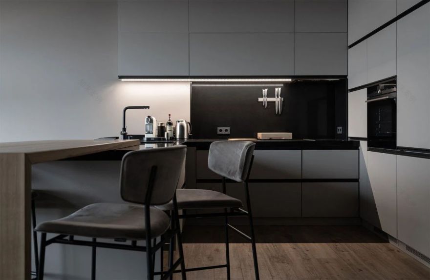 简约灰色调,打造高级感单身公寓-9