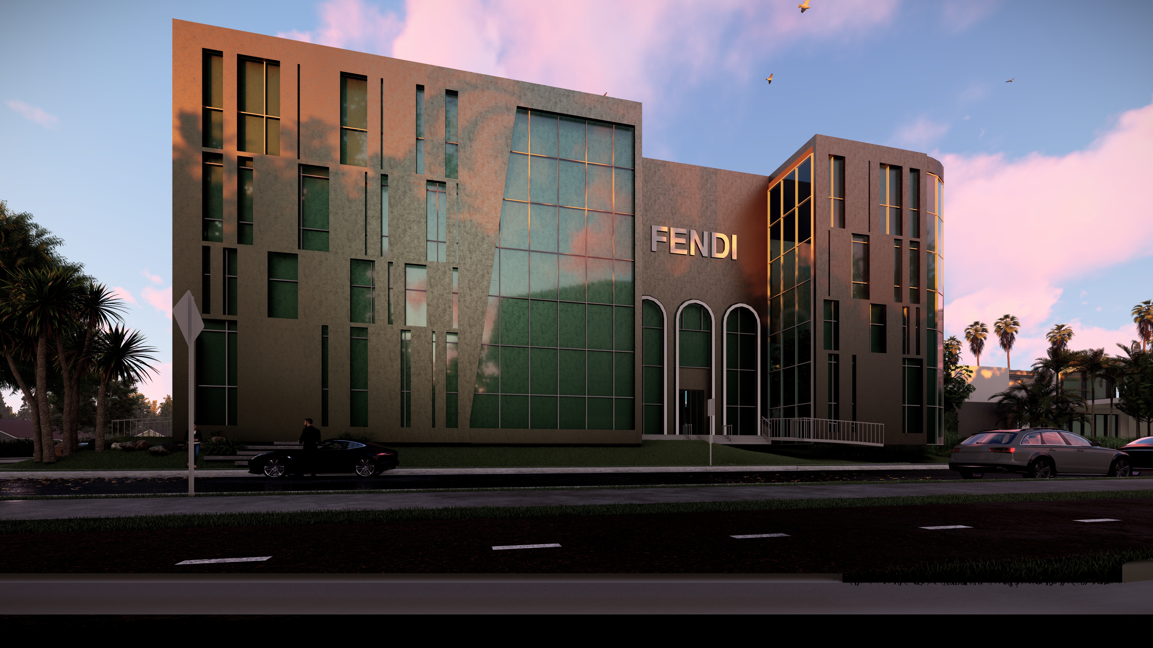 Fendi旗舰店铺设计及技术图纸项目-77