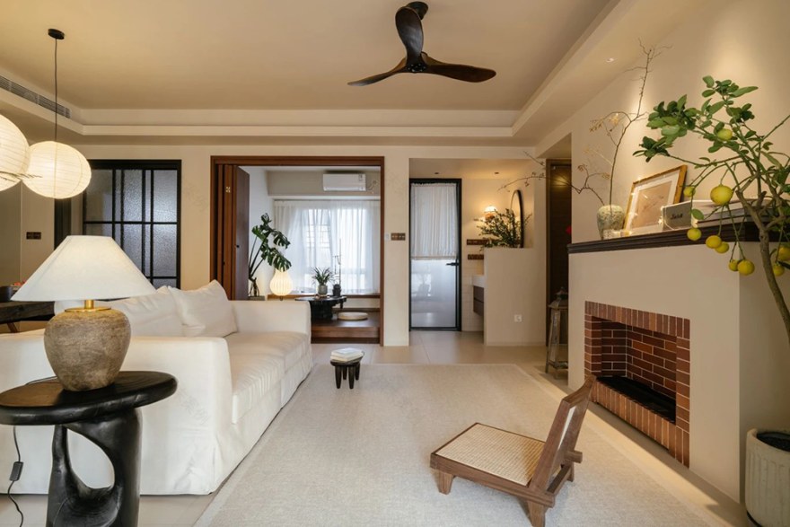 侘寂风私宅设计丨筑言设计,武汉三伏设计-13