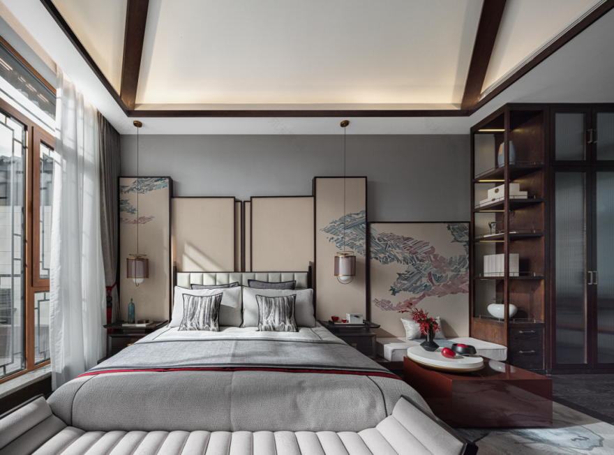 五矿铂海樾府 L 户型 · 盛唐古韵新中式空间设计丨中国营口丨FANST 泛思特设计-32
