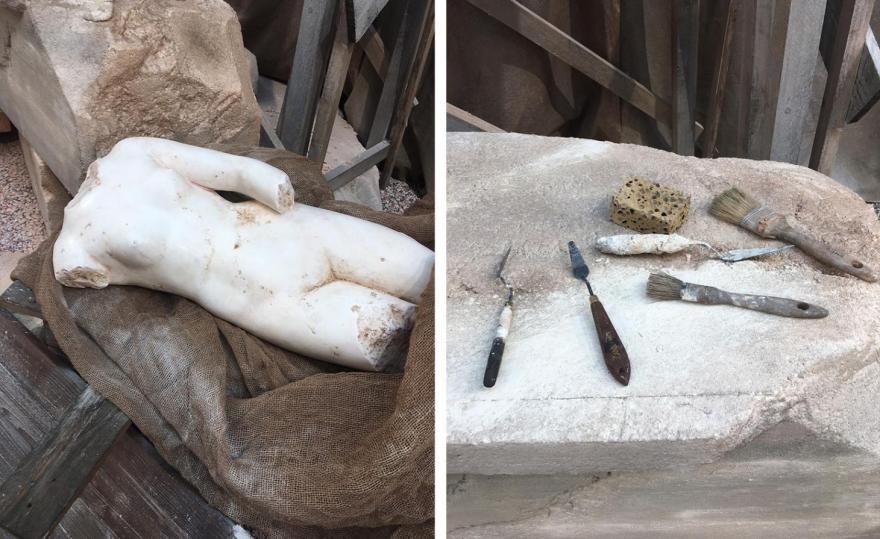 chanel erects a mythological grecian spectacle paris-11