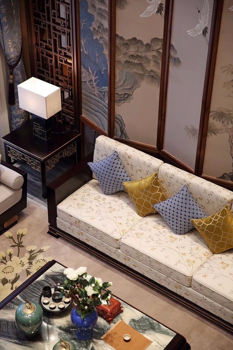 【辛视设计】688㎡新中式雅致东方别墅设计-3
