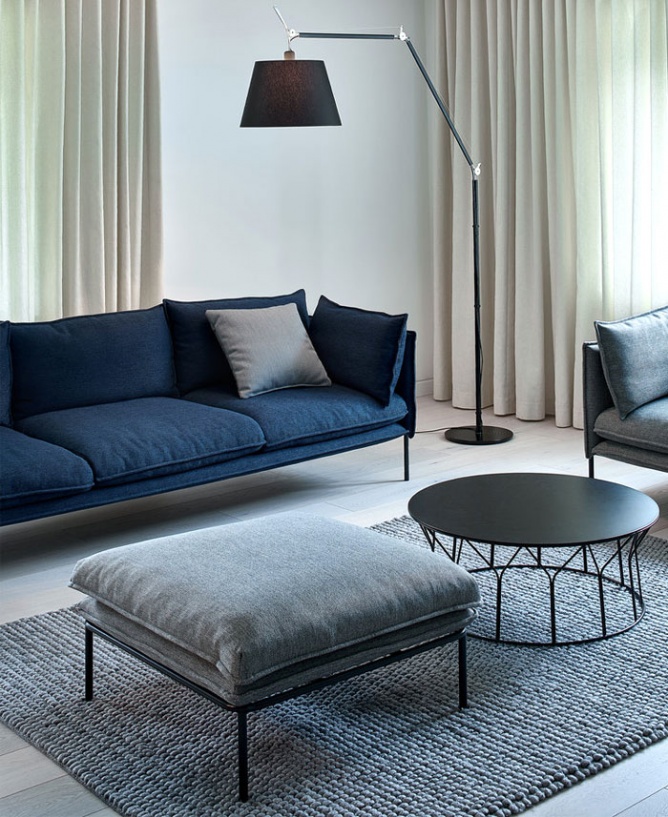 极简主义和鲜明特色的家-1