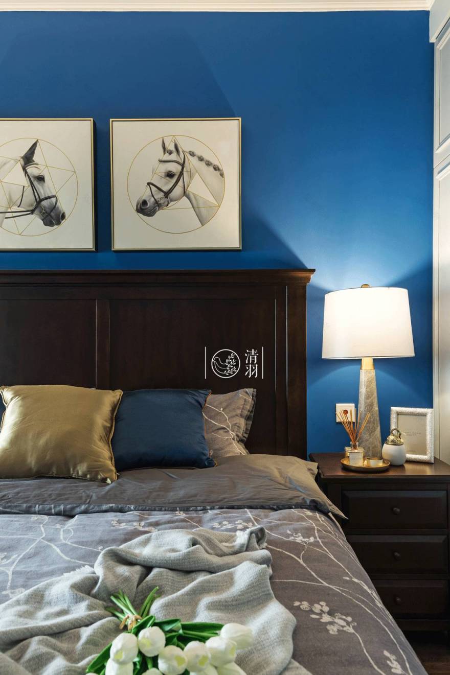 清羽设计 | 成都暗夜星空美式三居室-29