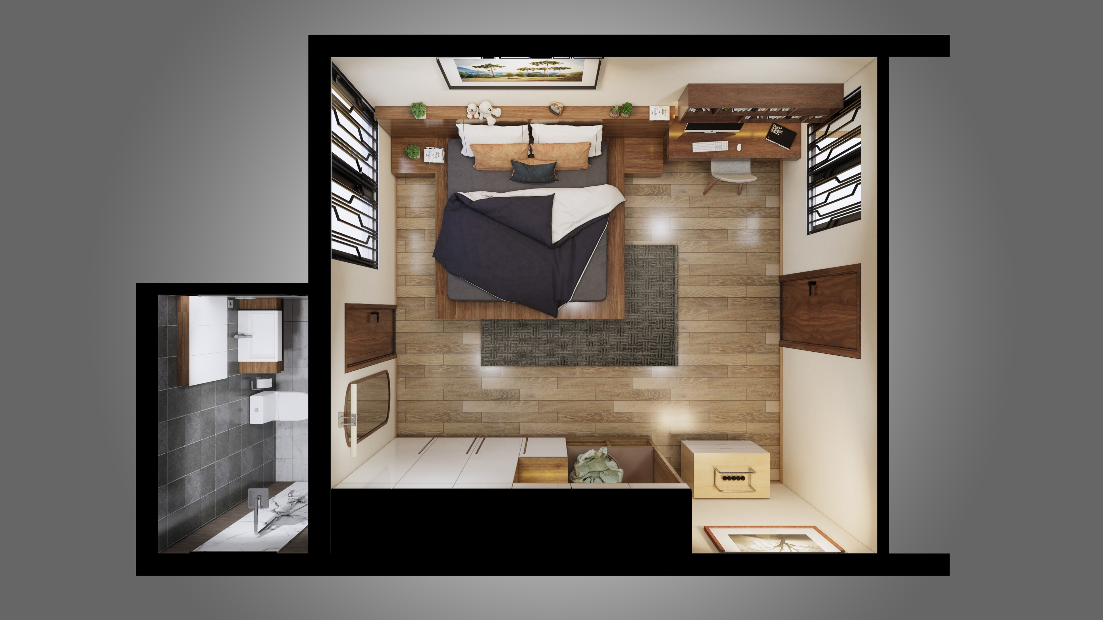 NÔI THẤT NHÀ PHỐ 4 TẦNG - HIỆN ĐẠI-16