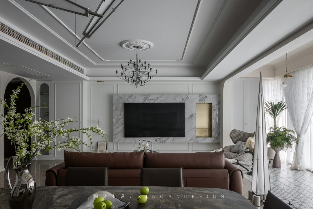 复古蓝红拼接法式美居丨晓安设计-20