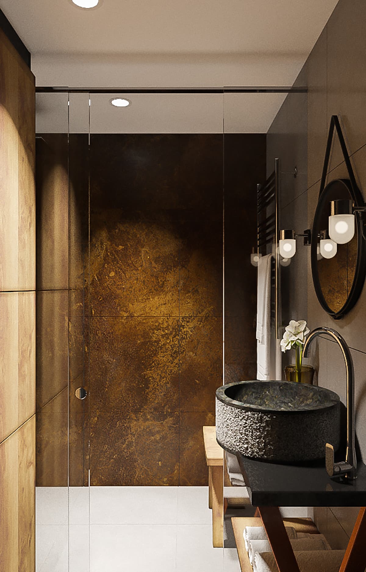 石墨色调的 loft 公寓设计项目丨白俄罗斯明斯克丨“Станза”工作室-57