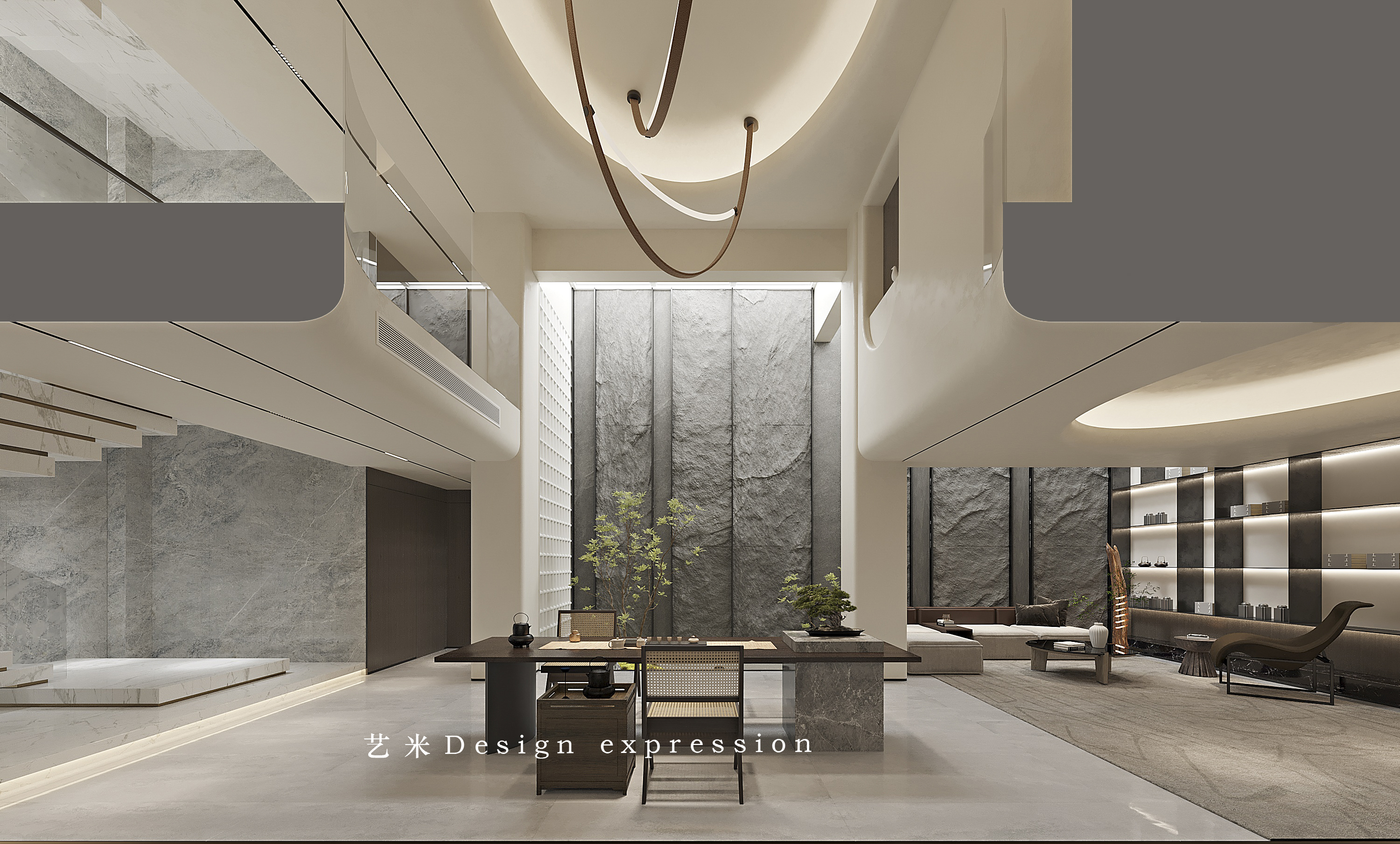 现代简约别墅-艺米效果图-7