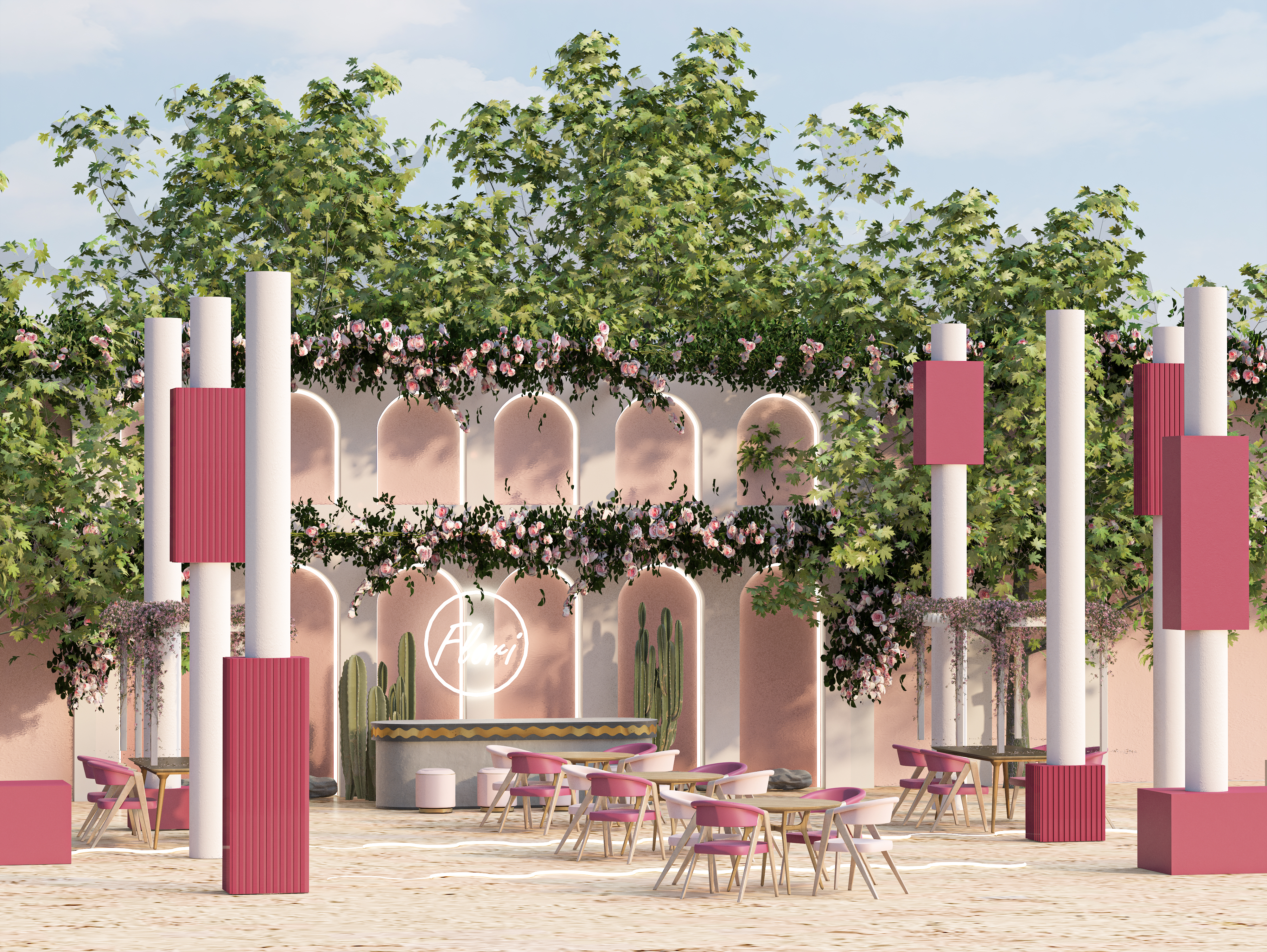 Flori 海滩度假村丨埃及丨美术学院装饰系室内建筑专业-32