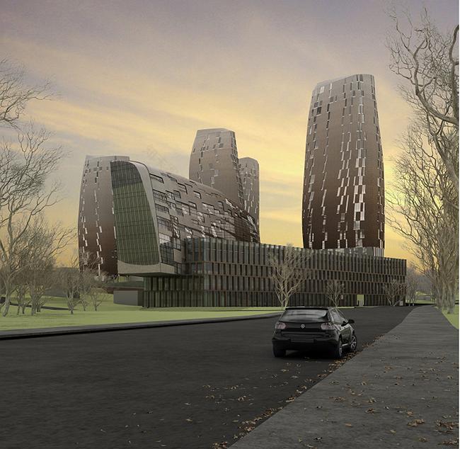 基辅多功能住宅 办公综合体丨乌克兰丨Сергей Скуратов ARCHITECTS-27