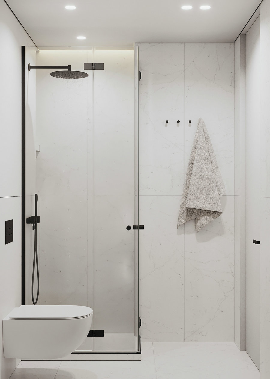 95㎡简约风公寓设计-14