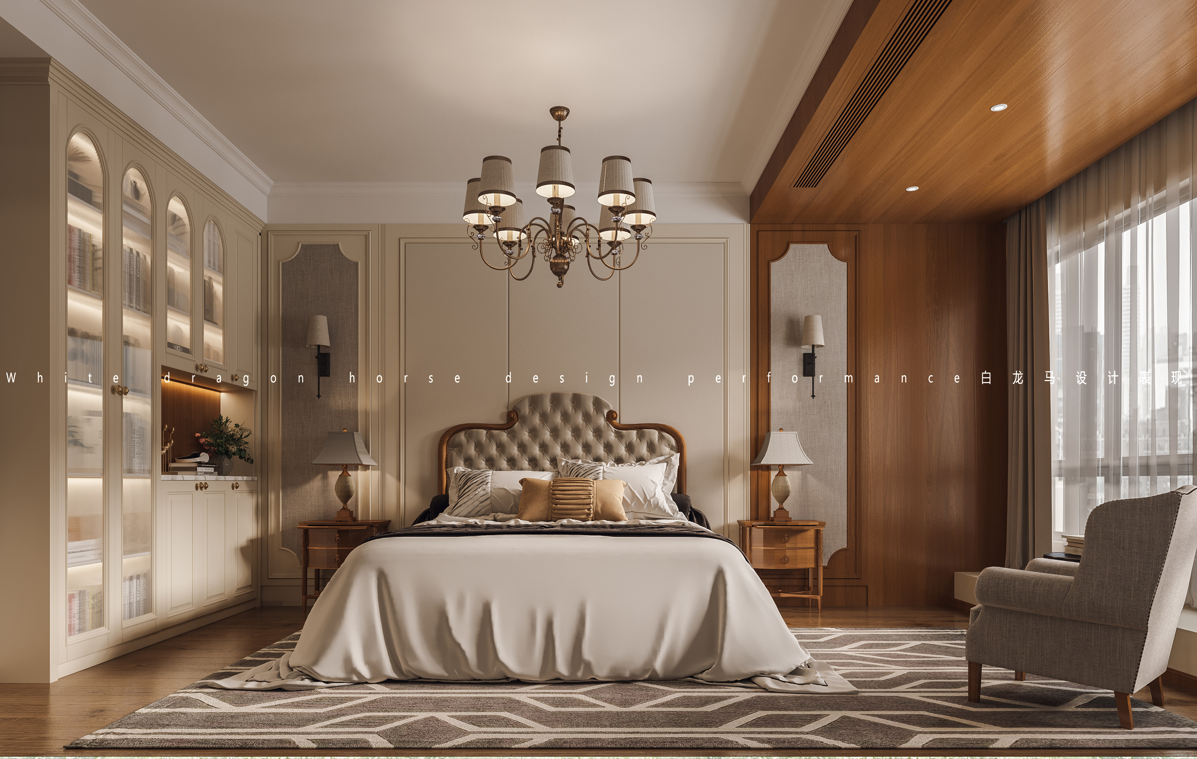 美式轻奢——白龙马效果图-3