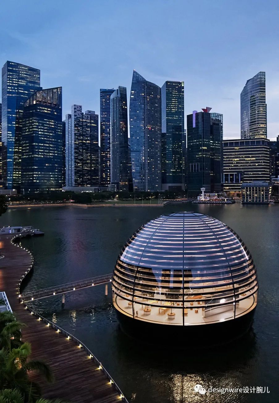 全球首个水上漂浮苹果店,创新设计诠释品牌理念-9