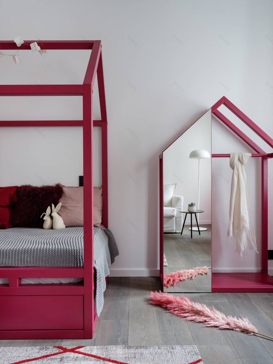 莫斯科90㎡带民族风格元素的公寓室内设计丨俄罗斯莫斯科丨设计师塔季扬娜·米尼娜-20