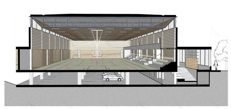 Řevnice 小学体育馆丨捷克丨Grido architekti-20