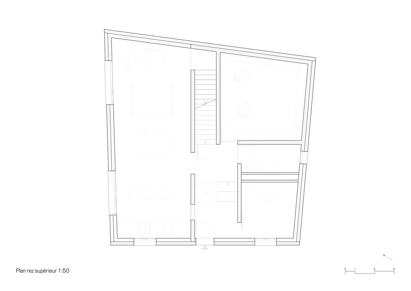 瑞士 Be· 村混凝土与木材结合的现代别墅设计丨studio SML-15