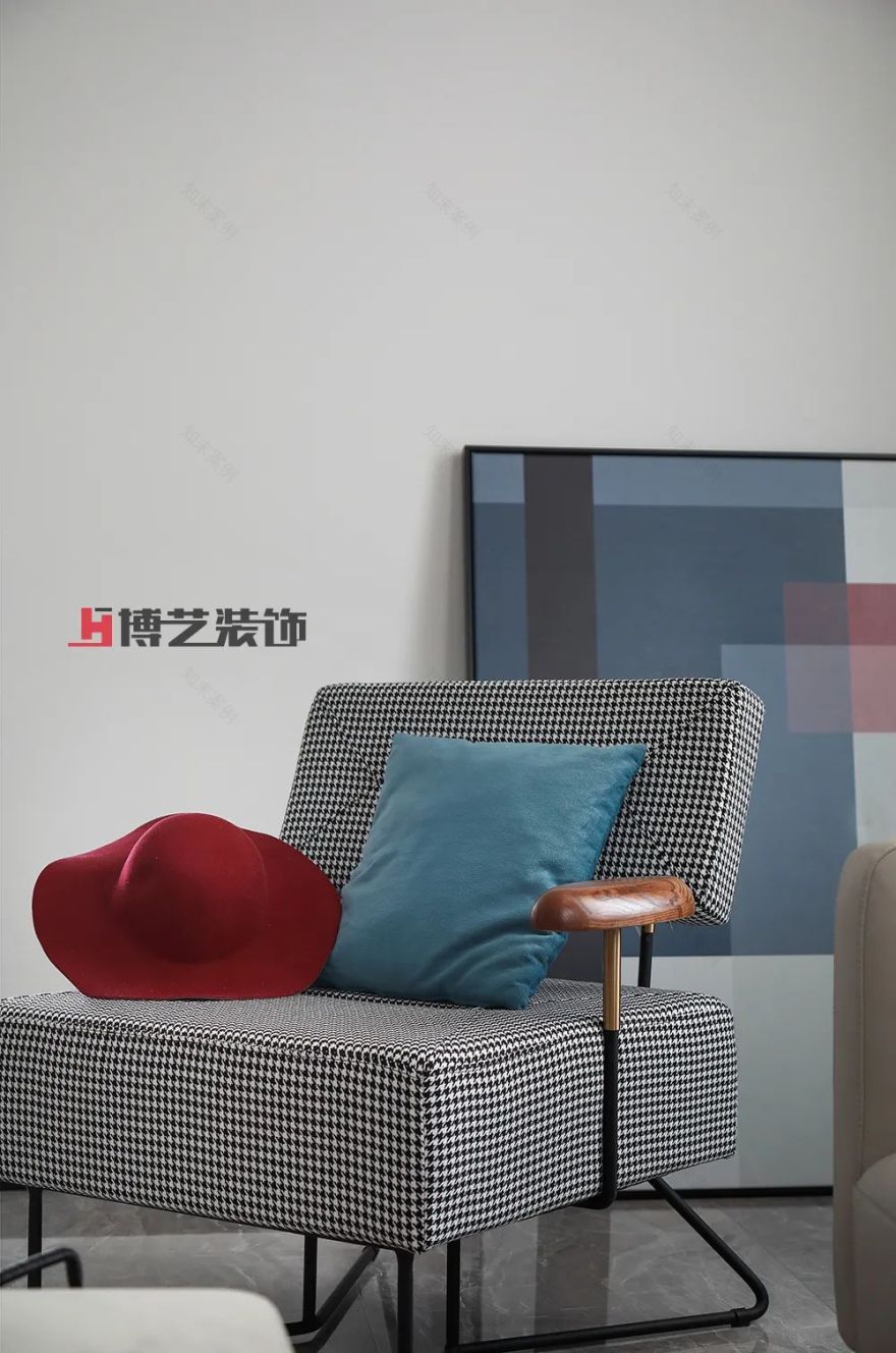 嘉兴中梁壹号院 120㎡现代轻奢浪漫空间-5