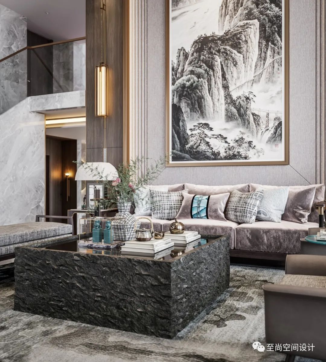 新中式风格丰泰华园别墅设计，诠释东方意境之美-0