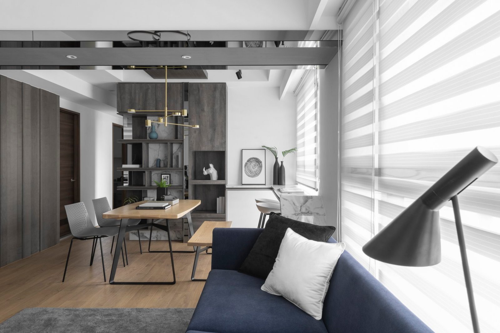 三房两厅现代简约风住宅  南邑设计-7