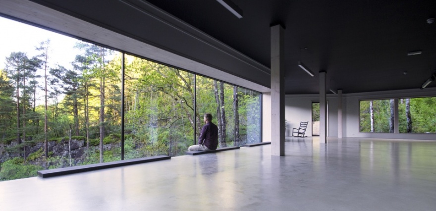 挪威 Kvåsfossen 游客中心 | 悬崖边的现代传统交融-35