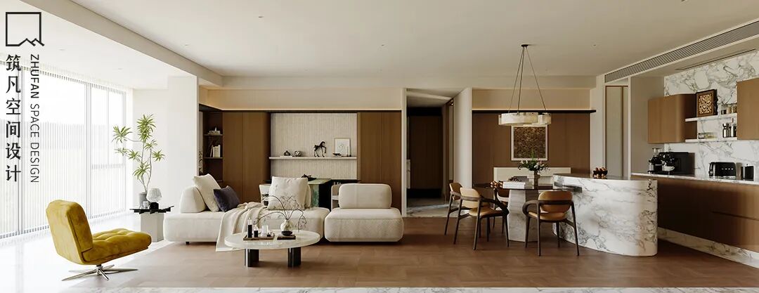 首发|筑凡设计沉稳克制精致空间里的四季浪漫-27