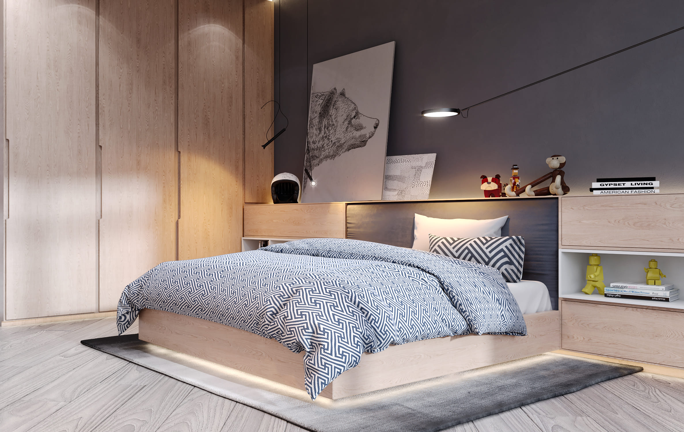 乌克兰基辅 260㎡住宅设计-23