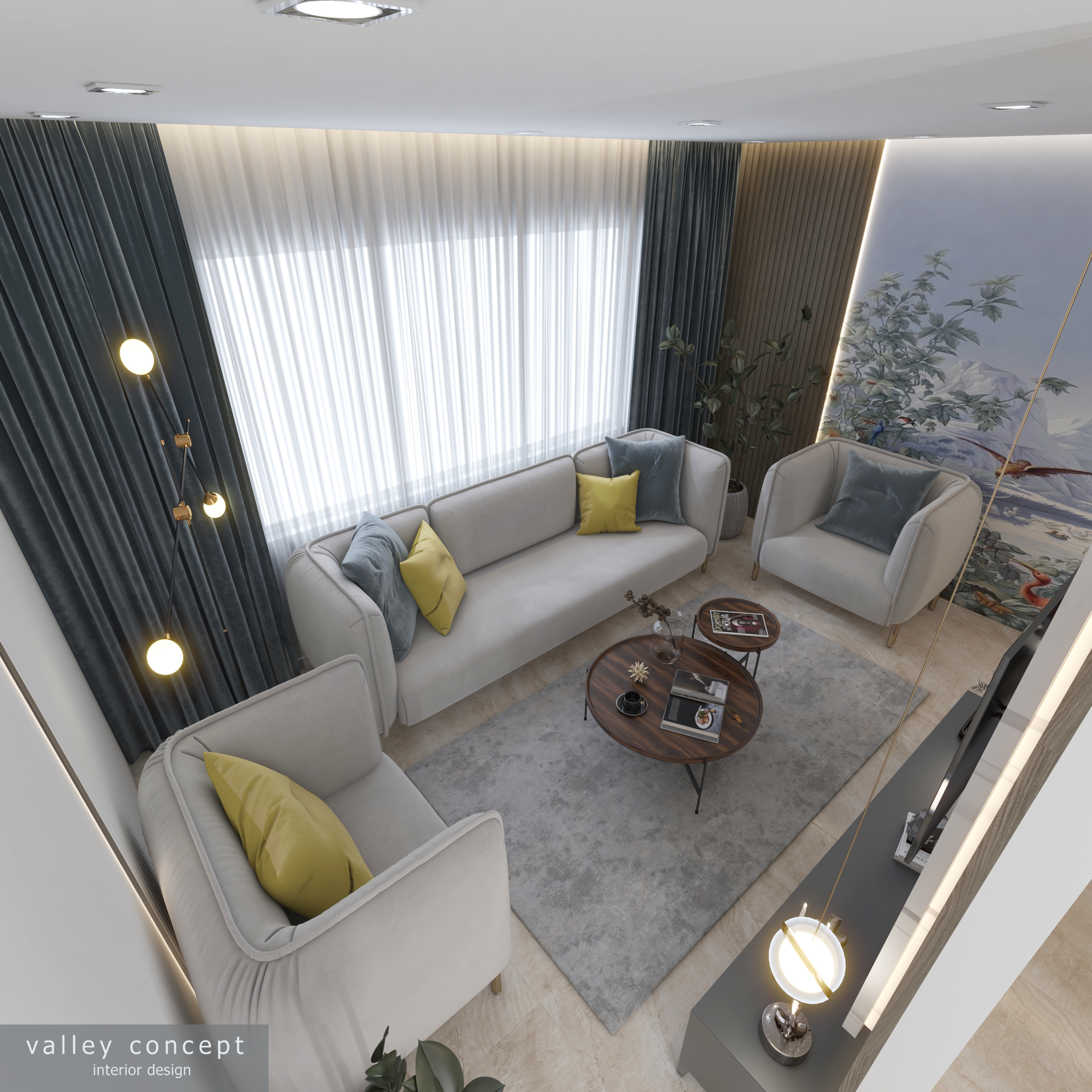 Small Livingroom with stair-0