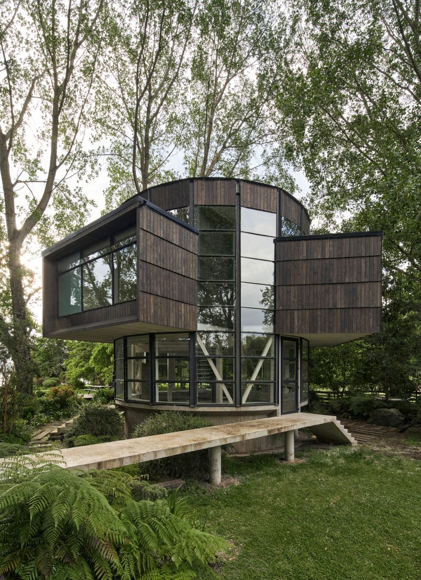 智利湖畔的圆形玻璃屋丨Izquierdo Lehmann 工作室-21