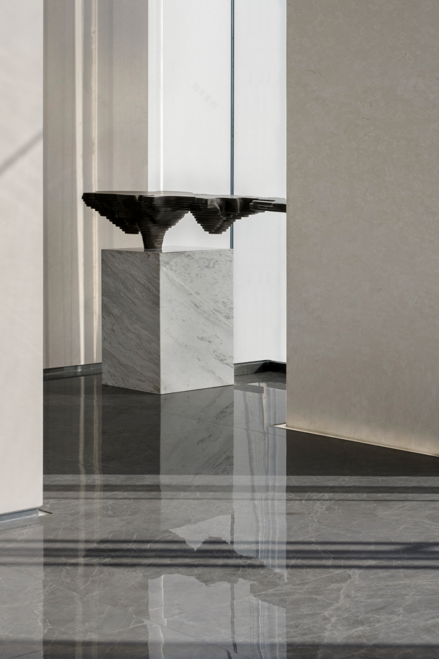 明德设计丨无锡招商雍荣府售楼部 室内设计 丨中国无锡-58