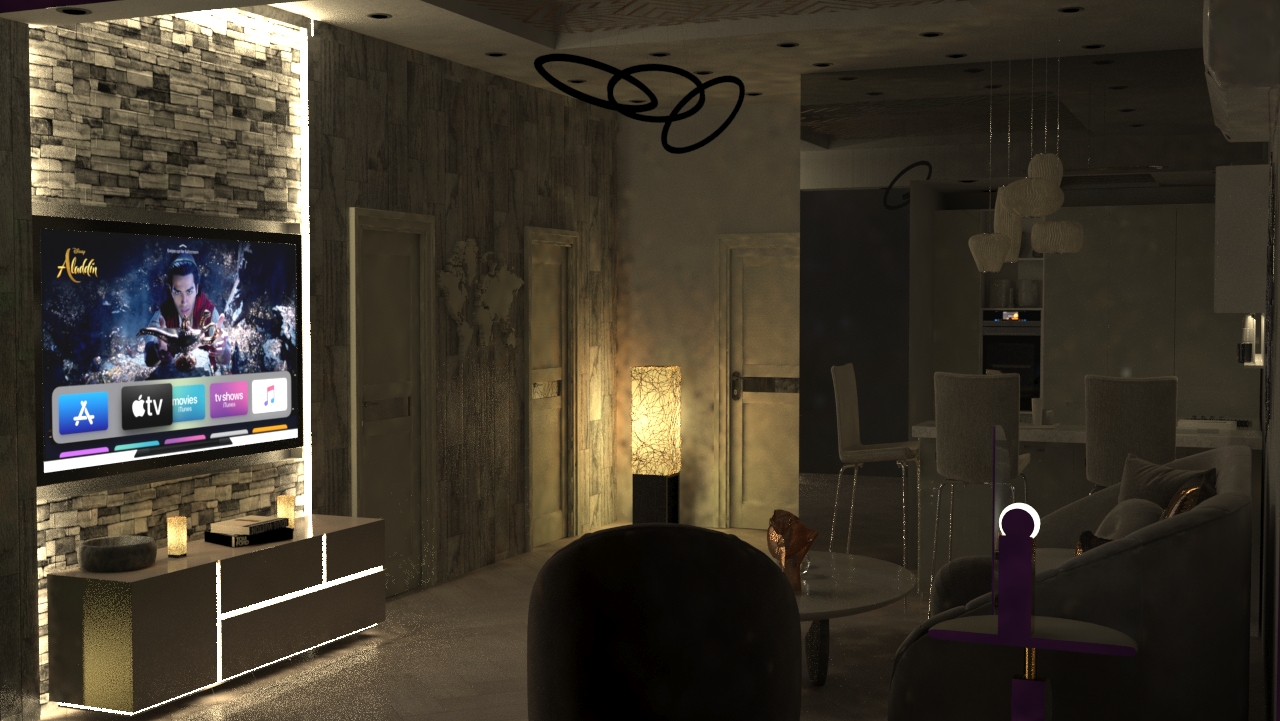 Livingroom and Kitchenette-0