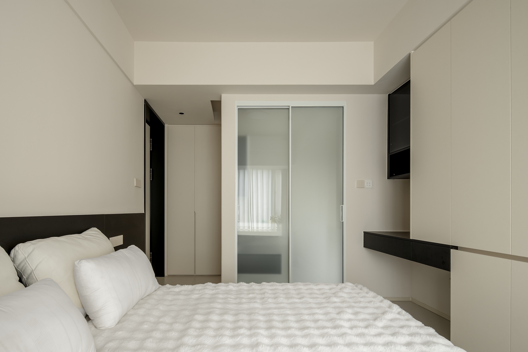 98㎡三房格局，动线重塑×收纳整合×简约奶油风-52