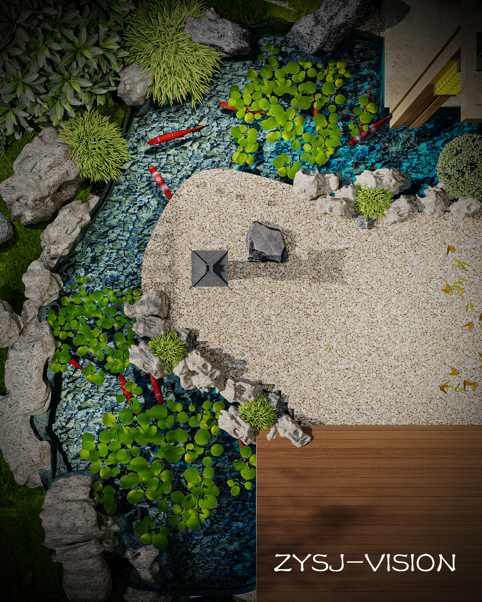 新中式禅意庭院-13