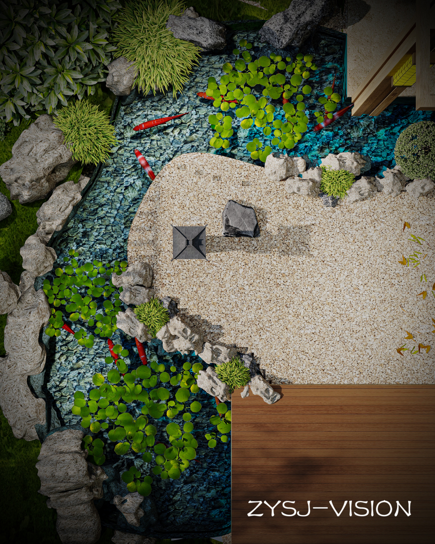 新中式禅意庭院-13