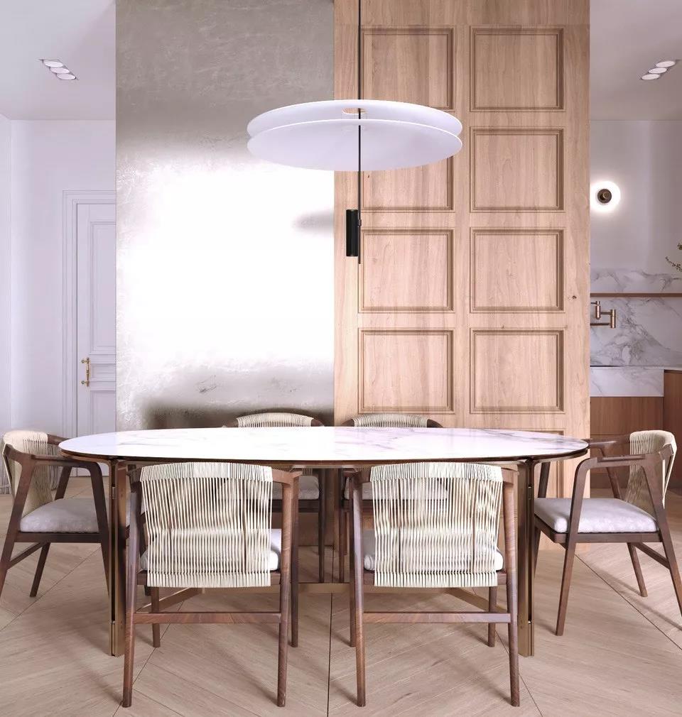 基辅 80㎡原木轻奢宅，现代中式韵味-13