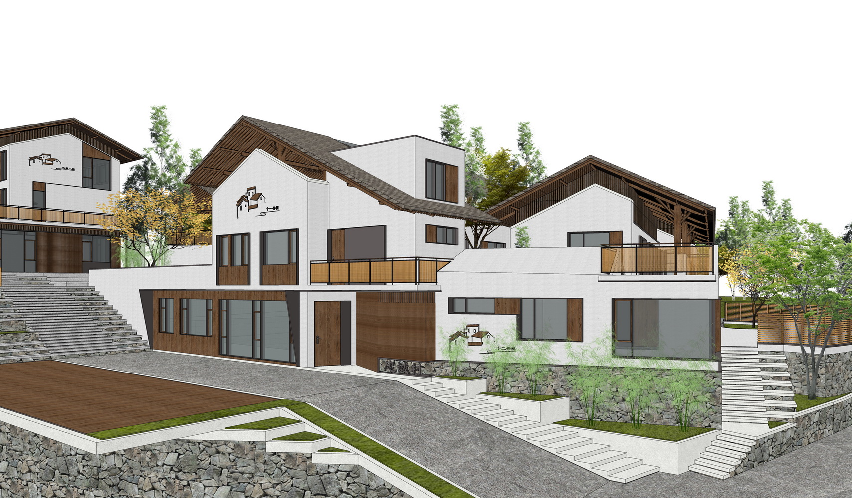 忠诚村美丽乡村民居SU模型-1