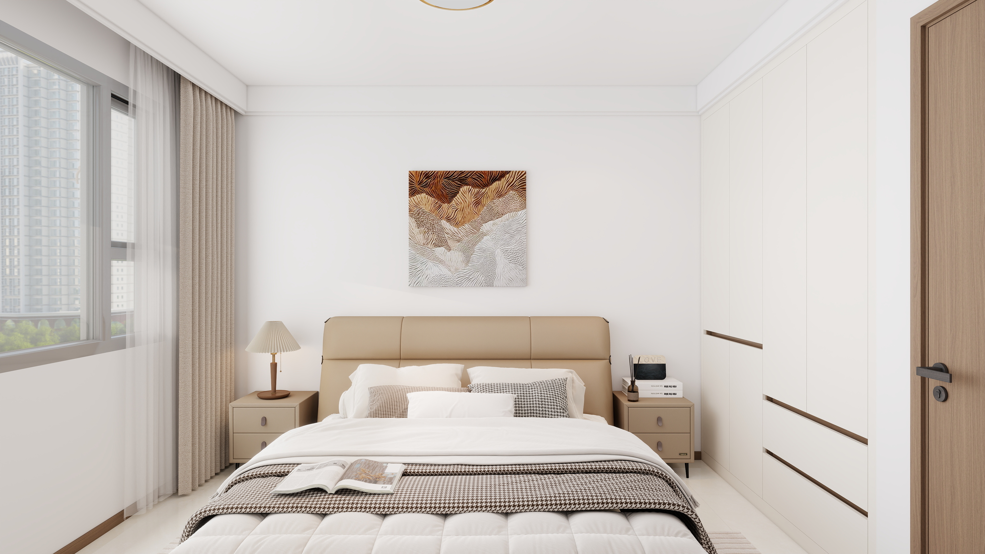 现代风格：原木和白色的融合之家-2