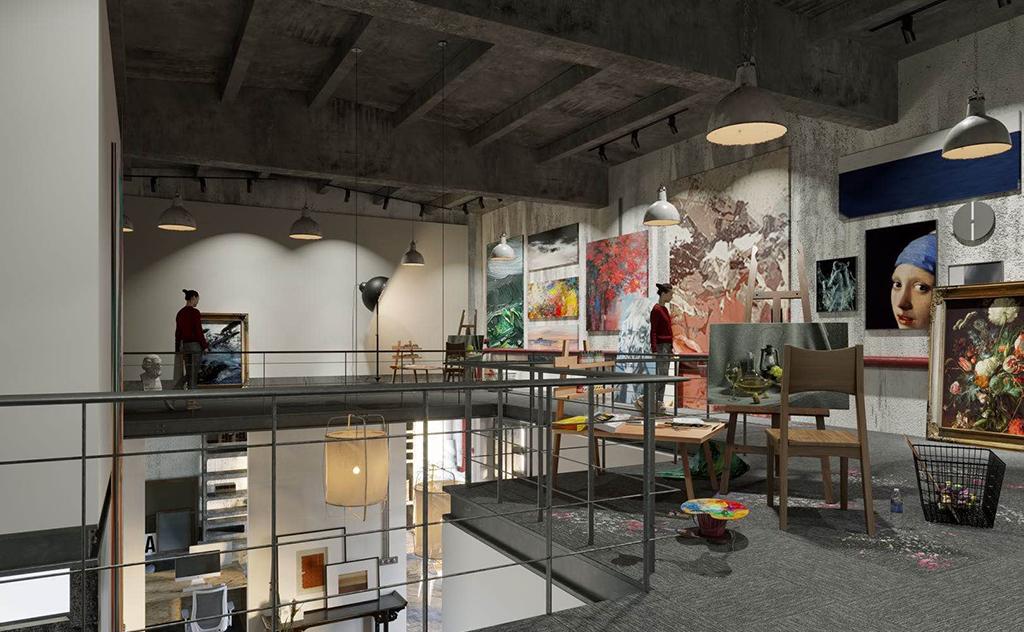 融合艺术与工业风的 119㎡现代简约之家-12