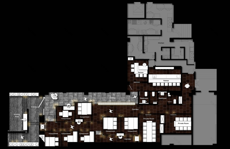 T0涩谷寿司·炭火烧肉丨中国上海丨NONG STUDIO-9